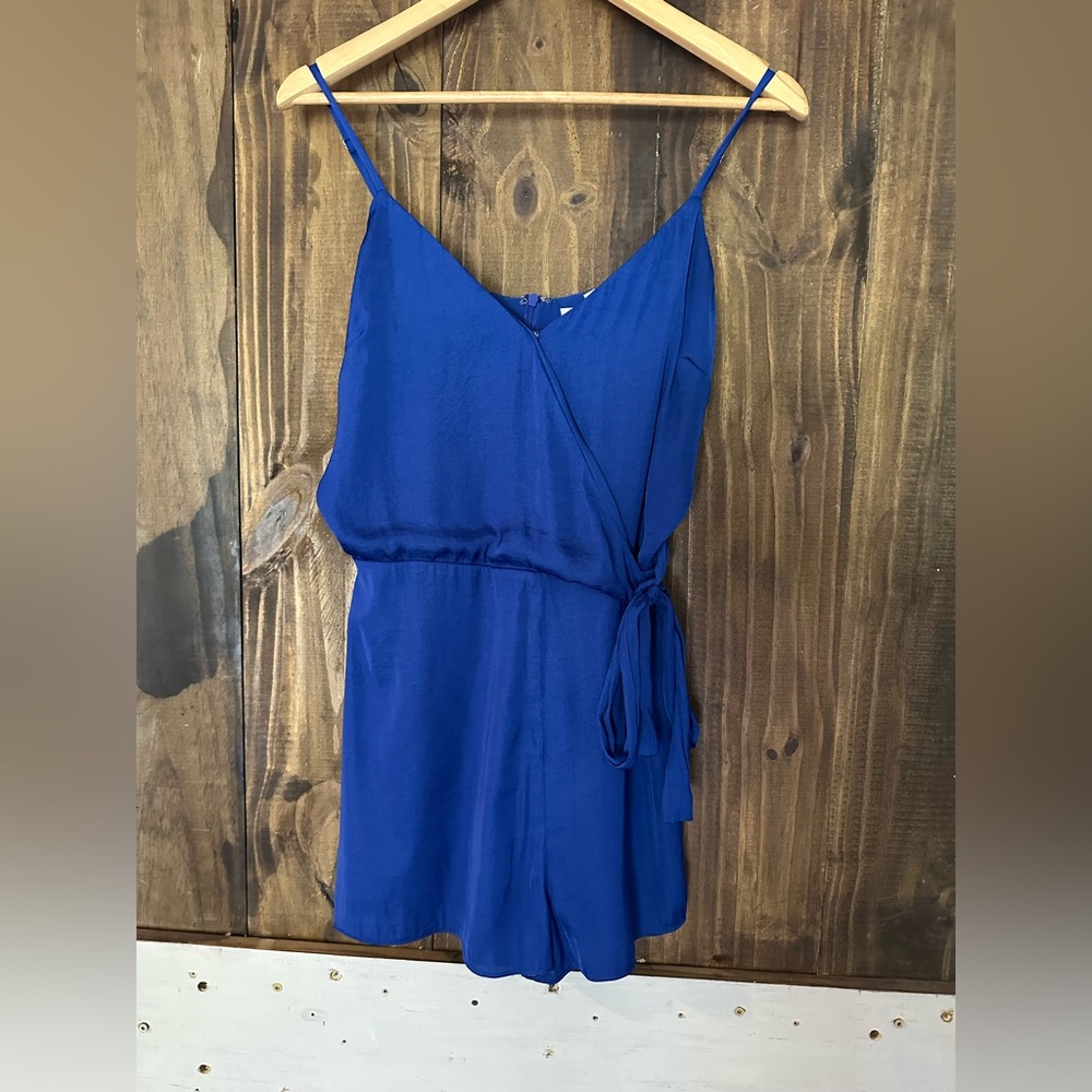 Naked Zebra Royal Blue V-Neck Dress
